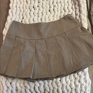 White Fox Boutique Taupe Skater Skirt